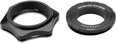 Problem Solvers Center Lock Adapter für QR/12/15/20mm TA, inkl. Lockring Schwarz Modell 2025