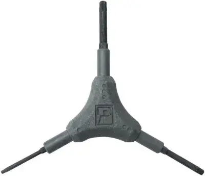 Pedros Y-Torx Vielzahnschlüssel T10/T25/T30 Grau Modell 2025