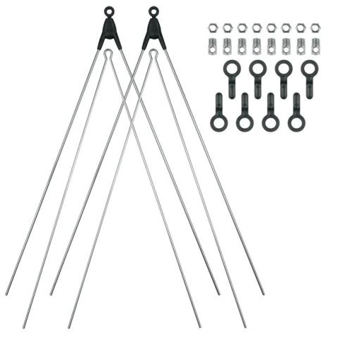 SKS GERMANY Bluemels Basic 26/28 Zoll - Ersatzstreben Set Silber Modell 2027