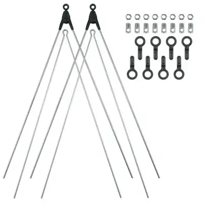 SKS GERMANY Bluemels Basic 26/28 Zoll - Ersatzstreben Set Silber Modell 2027