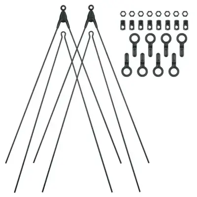 SKS GERMANY Bluemels Basic 26/28 Zoll - Ersatzstreben Set Schwarz Modell 2027