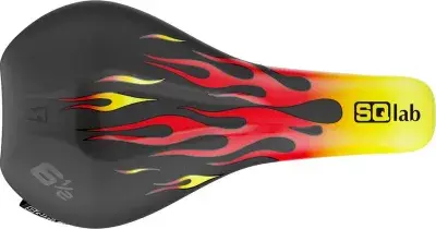 SQlab Sattel 6 1/2 Ergowave Flames CrMo Schwarz Modell 2026