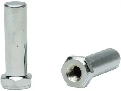 FollowMe Adapter Achsverlängerungsmutter 5/16 - ein Paar Silber Modell 2024
