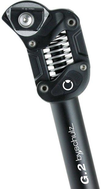 BYSCHULZ Federsattelstütze G.2 - 33,9 x 450mm Schwarz Modell 2026