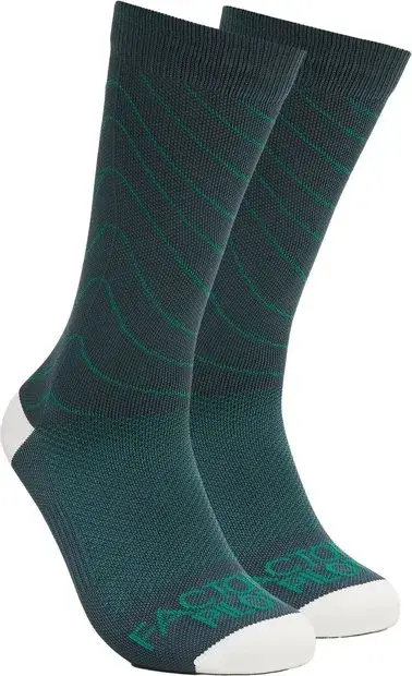 Oakley Factory Pilot MTB Crew Socken Grün Modell Aktion