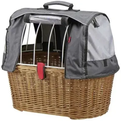 KLICKfix by Rixen&Kaul Doggy Basket Plus zur Festmontage am Gepäckträger + Wetters. Braun Modell…
