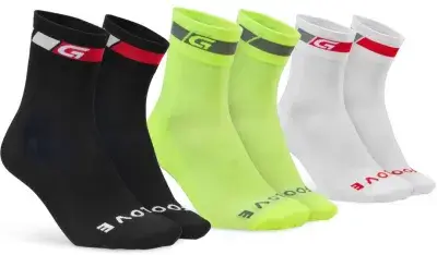GRIPGRAB Tricolore Regular Cut Sommer Socken 3er-Pack Schwarz Modell 2025