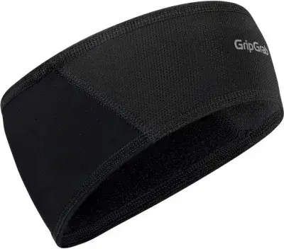 GRIPGRAB Thermo winddichtes Winter-Stirnband Schwarz Modell 2026