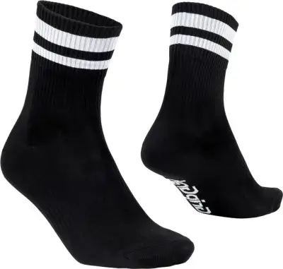 GRIPGRAB Original Stripes Crew Sommer Socken Schwarz Modell 2024