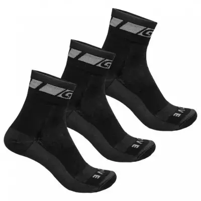 GRIPGRAB Merino-Socken mit normalem Bund Schwarz Modell 2026