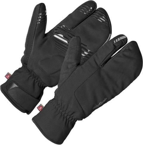 GRIPGRAB Nordic 2 winddichte Tiefwinter-Lobster-Langfingerhandschuhe Schwarz Modell 2026