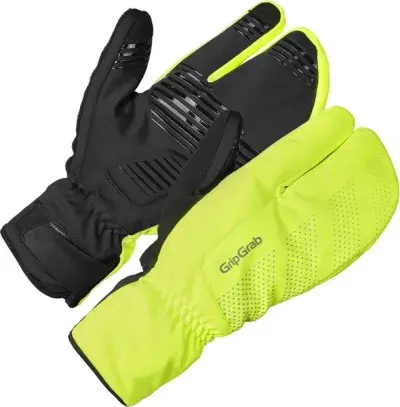 GRIPGRAB Ride winddichte Tiefwinter-Lobster-Langfingerhandschuhe Gelb Modell 2026