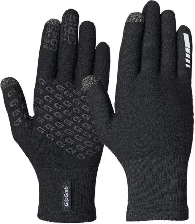 GRIPGRAB Primavera 2 Merino Langfingerhandschuhe für Frühling/Herbst Schwarz Modell 2026