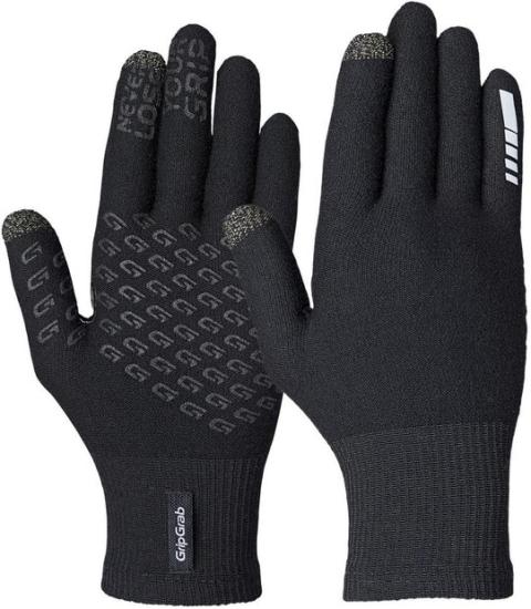 GRIPGRAB Primavera 2 Merino Langfingerhandschuhe für Frühling/Herbst Schwarz Modell 2026