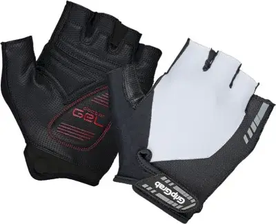 GRIPGRAB ProGel Padded Kurzfinger Handschuhe Weiß Modell Aktion