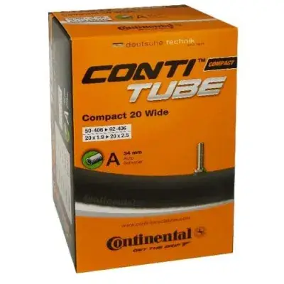 Continental Compact 20 Wide AV Schlauch - 34 mm Schwarz Modell 2027