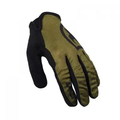 TSG Hunter Langfinger Handschuhe Grün Modell Aktion