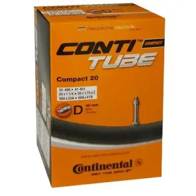 Continental Compact 20 DV Schlauch - 40 mm Schwarz Modell 2027