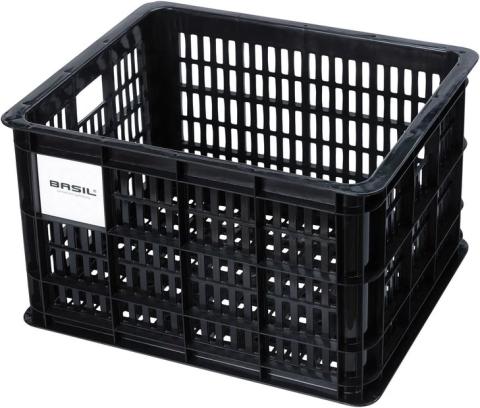 Basil Fahrradkiste Crate M, Kunststoff - 29,5L Schwarz Modell 2026