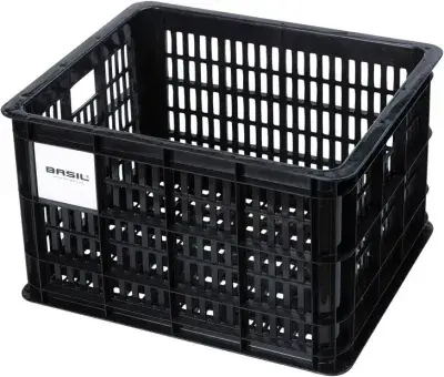 Basil Fahrradkiste Crate M, Kunststoff - 29,5L Schwarz Modell 2026