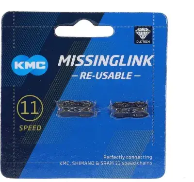 KMC Missinglink 11R DLC, Kettenschloss 11-fach, 2 Stück Schwarz Modell 2024