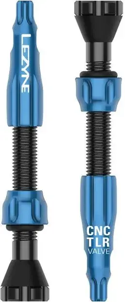 Lezyne Tubeless Ventil CNC Aluminium SV - 44 mm Blau Modell Aktion