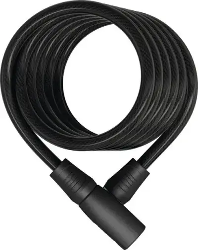 Abus Star 4508K/150 Spiralkabelschloss Schwarz Modell 2027