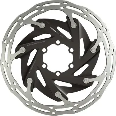 SRAM Bremsscheibe Centerline X Rounded 140mm, zweiteilig, 6-Loch Schwarz Modell 2024