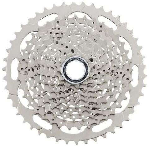 Shimano Kassette Deore CS-M4100 10-fach, 11-46 Zähne Silber Modell 2027