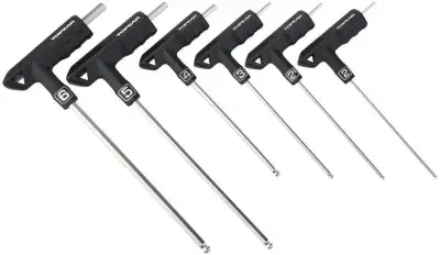 Topeak DuoHex Innensechskant T-Schlüssel Set Schwarz Modell 2026