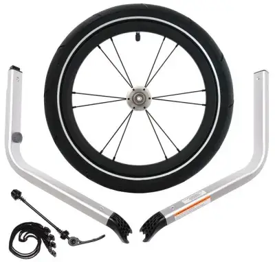 Thule Chariot 1 Jogging Kit 2 - Zweisitzer (bis MY2024) Schwarz Modell 2026