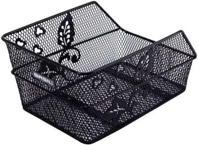 Basil Hinterradkorb Cento Flower S, engmaschig Schwarz Modell 2026
