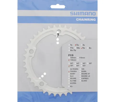 Shimano Kettenblatt TIAGRA FC-4500 39 Zähne Silber