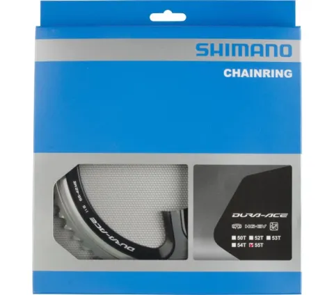 Shimano Kettenblatt DURA-ACE FC-9000 55 Zähne Silber/Schwarz