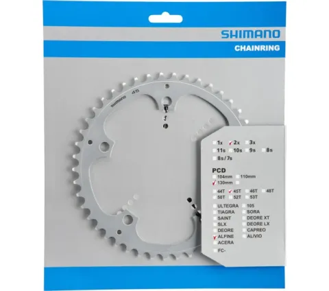 Shimano Kettenblatt ALFINE FC-S501 45 Zähne Silber