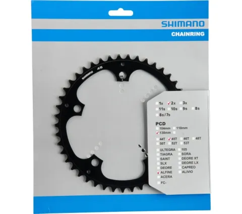 Shimano Kettenblatt ALFINE FC-S501 45 Zähne Schwarz