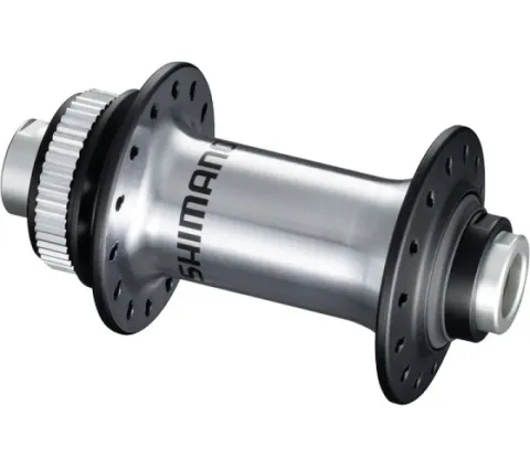 Shimano Vorderradnabe HB-RS770 Center-Lock 28 Loch Steckachse E-Thru 100x12 mm Silber