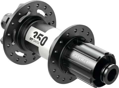 DT Swiss HR-Nabe 350 MTB DB 150/12mm TA, IS 6-bolt, 32L, Shim. Light