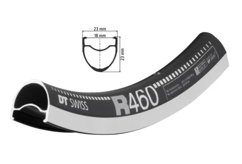 DT Swiss Felge R 460 28", schwarz, 32 Loch, 622-18, VL 6,5mm