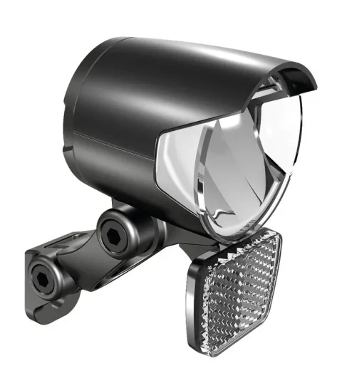 Herrmans Frontscheinwerfer Herrmans H-Black MR4 D Dynamo, schwarz, on/off Standlicht