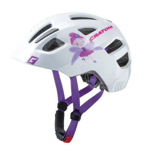 Cratoni Fahrradhelm Maxster (Kid) Fee/weiß glanz