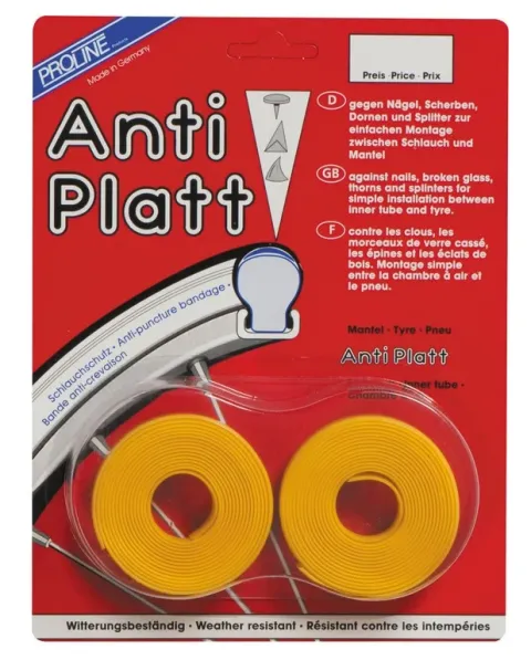 Asista Einlegeband Anti-Platt per Paar 19-23/622 23mm, gelb