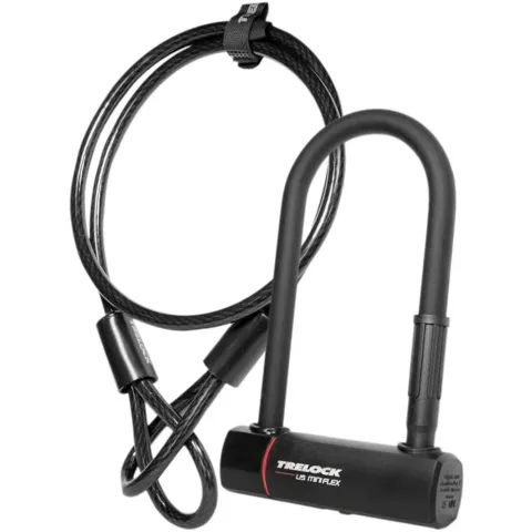 TRELOCK U5 Mini Flex Bügelschloss/Schlaufenkabel Set