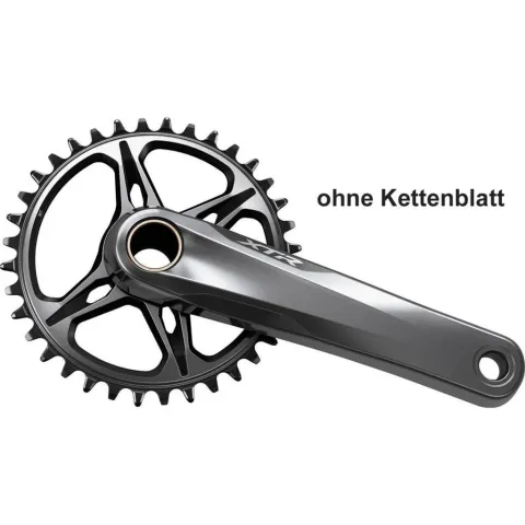 Shimano Kurbelgarnitur XTR 175 Std.Q. O.Kbl.