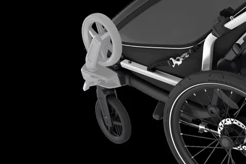 Thule Double, schwarz Kinderanhänger Thule Chariot Sport 2