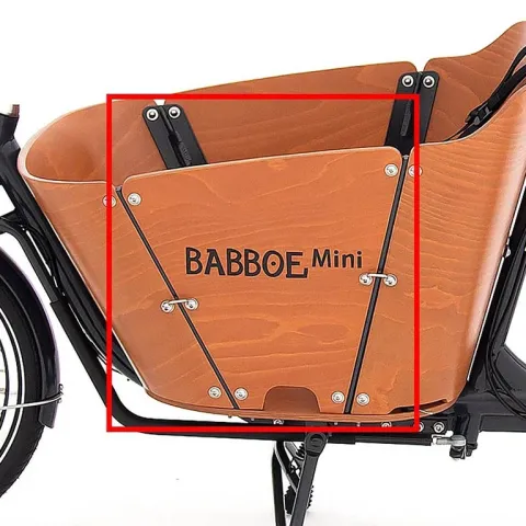 Babboe für Mini, links, Holz Seitenpaneel Babboe