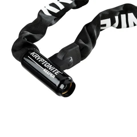 Kryptonite Länge 170cm,Ø7mm,schwarz,2 Schlüssel Kettenschloss Kryptonite Keeper 717
