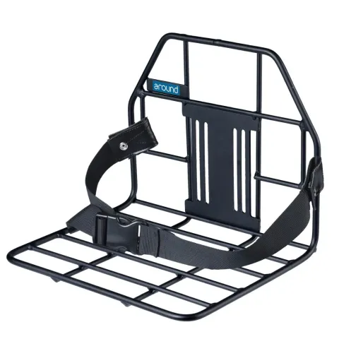 Mijnenpieper schwarz, ohne Halter, Aluminium VR-Gepäckträger Front Carrier Around