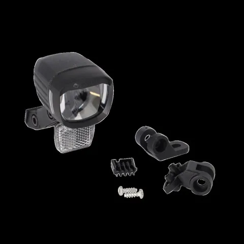 Herrmans Nordic MR E, schwarz, 60 Lux, mit Halter LED-E-Bike-Scheinwerfer HERRMANS