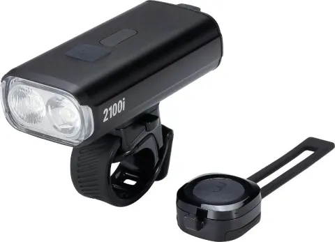BBB Akku Frontlicht StrikeDuo 2100i BLS-273i inkl. Kabellose Fernbedinung, schwarz